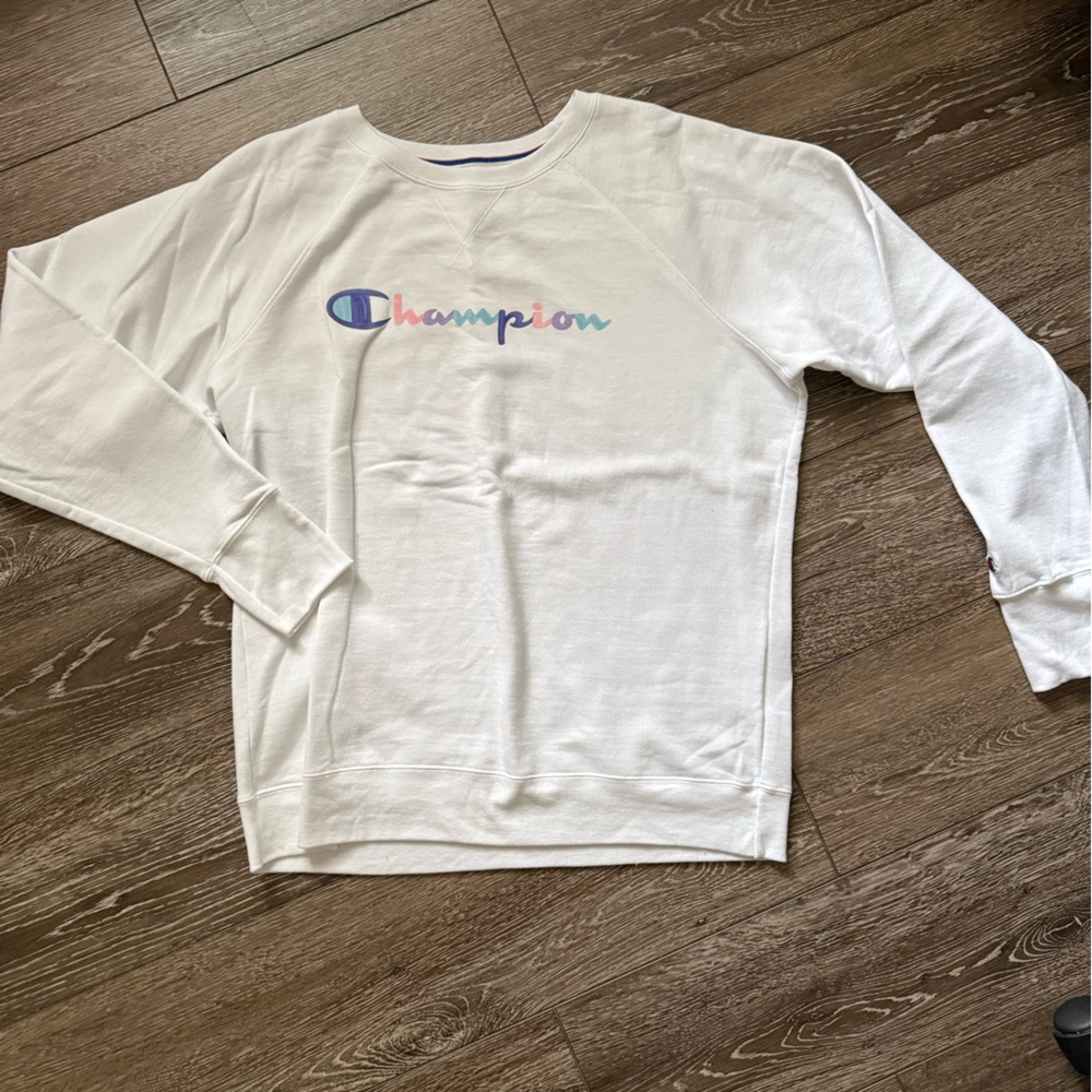 Champion Classic White Crewneck
